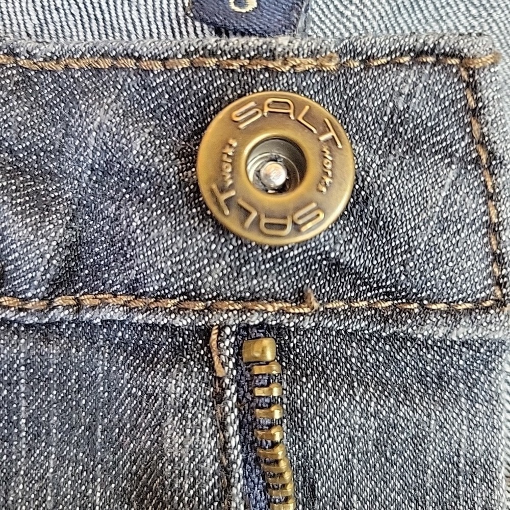 Gloria Vanderbilt Amanda Med Rise Crop Jeans Women Size 8 Blue Straight Crop Den - Picture 10 of 16
